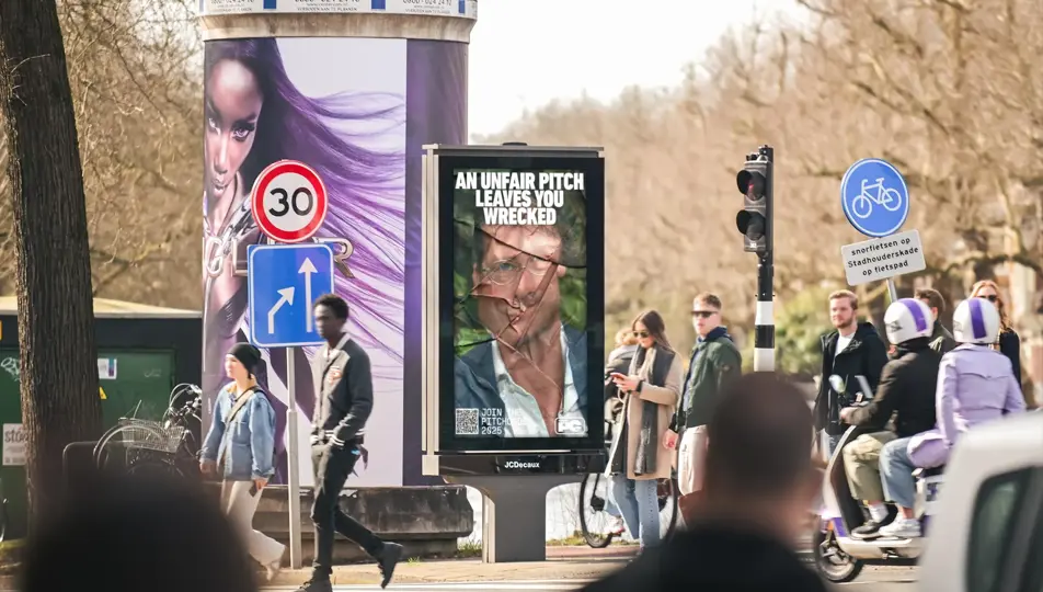 DOOH campagne voor Pichcode 2025 Erik van Engelen 
