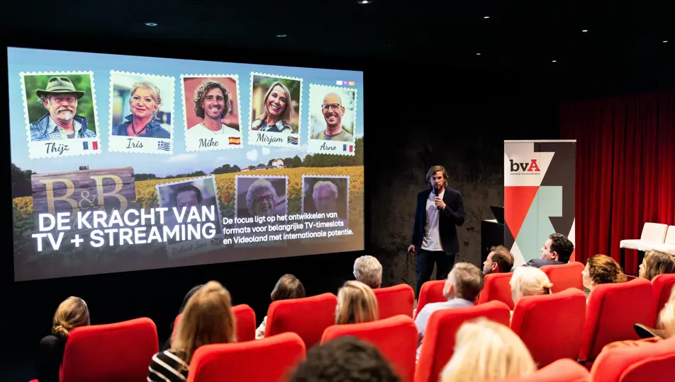 Presentatie over de kracht van Streaming tijdens bvA Event