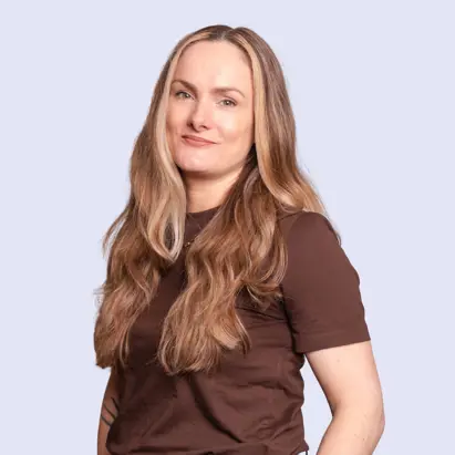 Linda Versteeg Blauwe Achtergrond