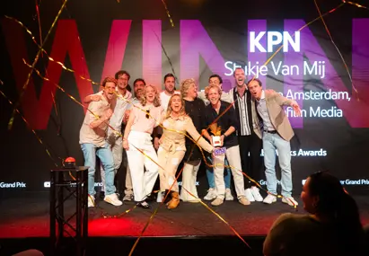 KPN winnaar Grand Prix award tijdens YouTube Works Awards 2025