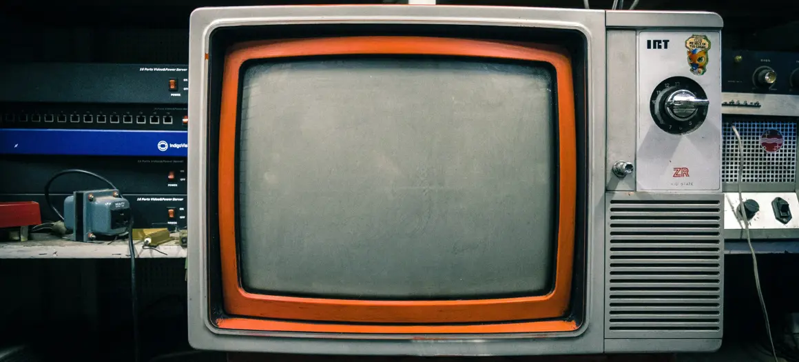 Old school tv oranje