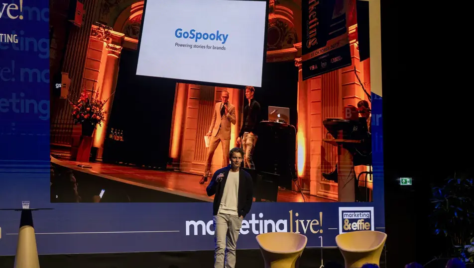 MarketingLive! 2024 presentatie Tim van der Wiel van GoSpooky